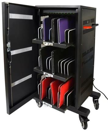 PORT CONNECT CHARGING CABINET 30 UNITS, černý