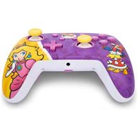 PowerA Enhanced drátový herní ovladač - Princess Peach Battle (Switch)