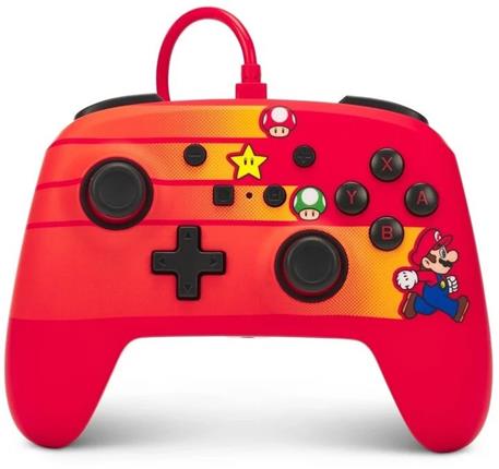 PowerA Enhanced drátový herní ovladač - Speedster Mario (Switch)