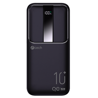 Powerbanka C-tech 10000mAh, Li-Pol, 22,5W, USB-C/USB-A/micro USB