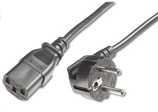 PremiumCord Kabel síťový 230V k počítači 1m