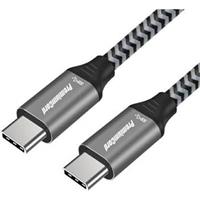 PremiumCord Kabel USB 3.2 Gen 1 USB-C male - USB-C male, bavlněný oplet, 0,5m