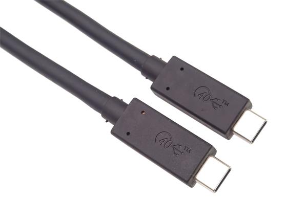 PremiumCord USB4 40Gbps 8K@60Hz kabel Thunderbolt 3 certifikovaný USB-IF 0,8m