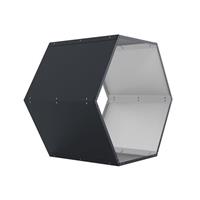 Přístřešek na dřevo G21 HEX 53 - 92 x 60 cm, antracitový