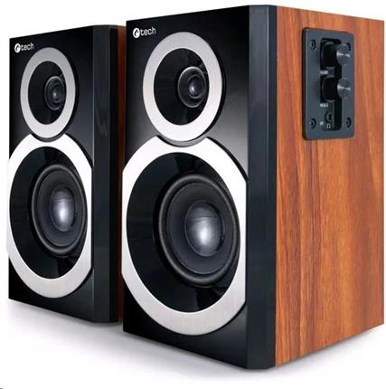 Repro C-TECH SPK-310WD, 2.0, dřevěné