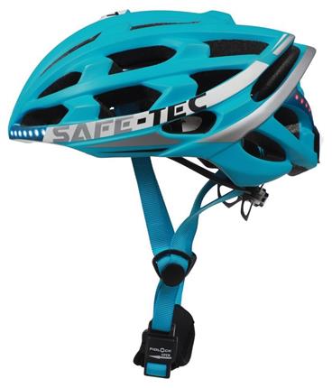Safe-Tec TYR 2 chytrá helma na kolo M (55cm - 58cm) tyrkysová