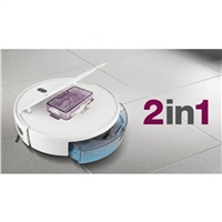 Salente R2, robotický vysavač, stírání vodou, nabíjecí stanice, bílý