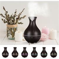 SIXTOL Aroma difuzer Bloom tmavé dřevo 200ml
