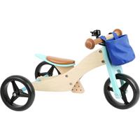 Small Foot Dřevěné odrážedlo Trike 2 v 1 tyrkysová