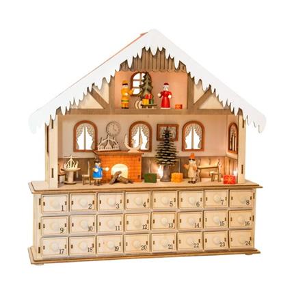 Small Foot Dřevěný adventní kalendář kouzelný vánoční dům