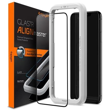 Spigen 3D tvrzené sklo Align FC Apple iPhone 11 Pro/XS/X černé