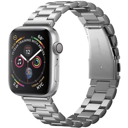 Spigen Modern Fit řemínek Apple Watch 45/44/42mm stříbrný
