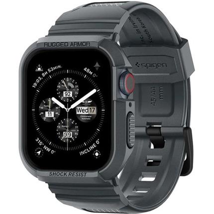 Spigen Rugged Armor Pro kryt s řemínkem Apple Watch 45mm/44mm tmavě šedý