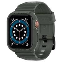 Spigen Rugged Armor Pro kryt s řemínkem Apple Watch 7/6/SE/5/4 44/45 mm zelený