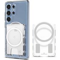 Spigen Ultra Hybrid Wallet MagSafe+ peněženka Samsung Galaxy S25 Series čirá