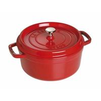 STAUB Cocotte 40509-835-0 kastrol s poklicí 24 cm červená