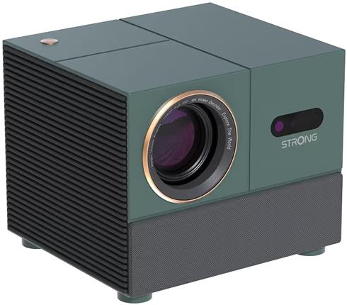 STRONG projektor MIRA 1/ LCD/ FHD (1920x1080)/ 300 ANSI lm/ USB 2.0/ HDMI/ BT/ Wi-Fi/ Repro/ Android 11/ šedo-zelený