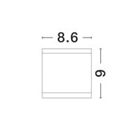 Svítidlo Nova Luce CERISE S TOP GREY stropní, IP 54, GU10
