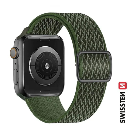 SWISSTEN Nylonový řemínek se sponou pro Apple Watch 4