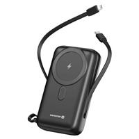 Swissten power bank 20000 mah pd 20w s integrovanými kabely  usb-c a lightning (kompatibilní s magsafe)