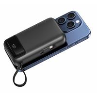 Swissten power bank 20000 mah pd 20w s integrovanými kabely usb-c a lightning (kompatibilní s magsafe)