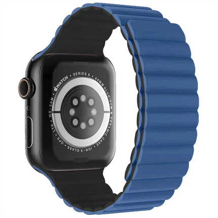 SWISSTEN Silikonový magnetický řemínek pro Apple Watch 3