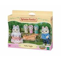 Sylvanian Families Rodina Husky s trojčaty
