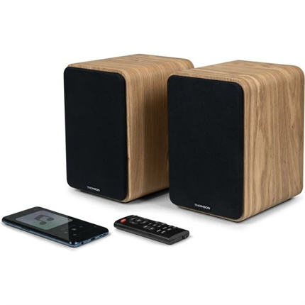 Thomson WS602DUO aktivní stereo HiFi reproduktory s BT hnědé