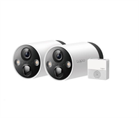 tp-link Tapo C420S2, Smart Wire-Free Security Camera, 2 Camera SystemSPEC: 2× Tapo C420, 1× Tapo H200, 2K+(2560x1440),