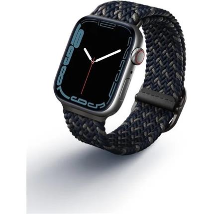 UNIQ Aspen Designer Edition řemínek pro Apple Watch 45/44/42mm Obsidian Blue