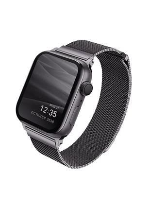 UNIQ Dante ocelový řemínek Apple Watch 41/40/38mm grafitový