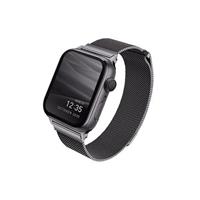 UNIQ Dante ocelový řemínek Apple Watch 41/40/38mm grafitový