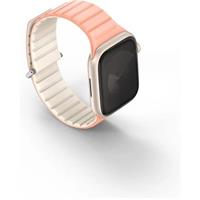 UNIQ Revix Evo oboustranný řemínek Apple Watch 41/40/38mm (růžový/krémový)