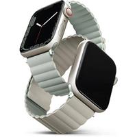 UNIQ Revix oboustranný řemínek pro Apple Watch 49/45/44/42mm Sage (šedolozený/béžový)