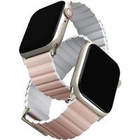 UNIQ Revix Premium Edition řemínek pro Apple Watch 49/45/44/42mm Blush (růžový/bílý)