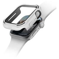 UNIQ Torres Antimikrobiální odolné pouzdro Apple Watch 4/5/6/SE (44mm) bílé