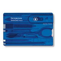 VICTORINOX SWISSCARD modrá-transparentní