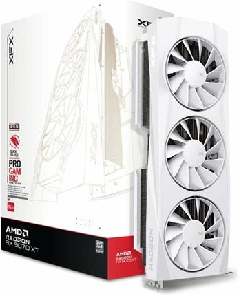 XFX Quicksilver AMD Radeon RX 9070 XT 16GB GDDR6 , white