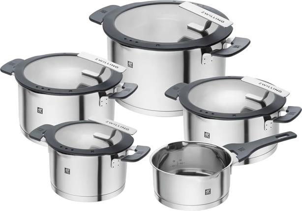 Zwilling Simplify sada hrnců stříbrno-černá 5 ks
